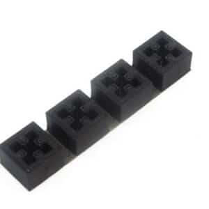 4 pièces d'embouts noirs imprimés en 3D pour MakerBeam