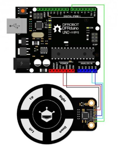 Arduino Gesture sensor scheme