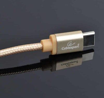 USB C connector goud