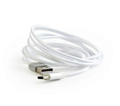 USB C kabel silver