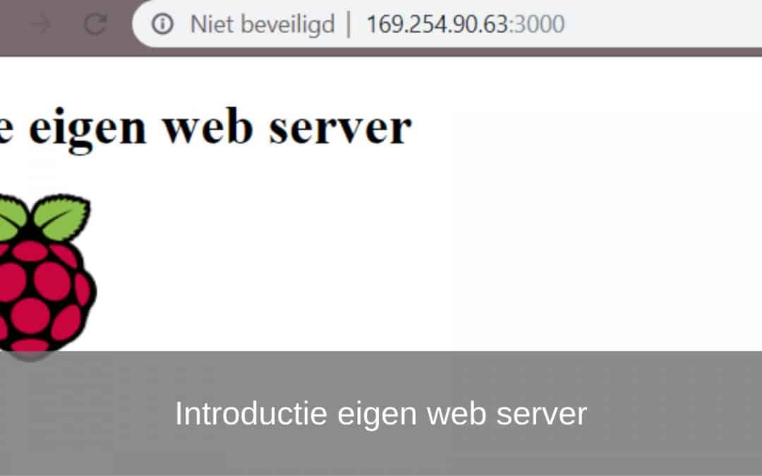 Eigen Raspberry Pi Webserver