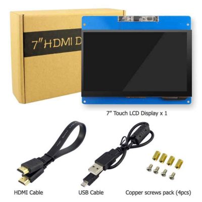 7 Inch LCD Display with touch screen and Camera packaging