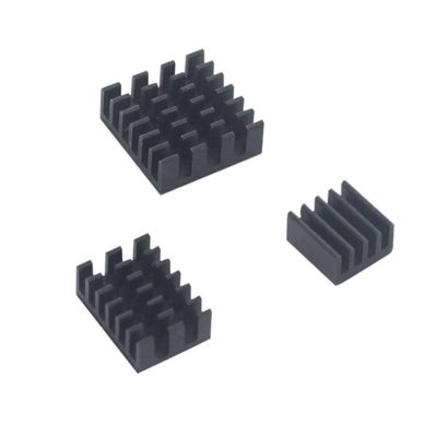 RPI 4B heatsink set 3 pieces black