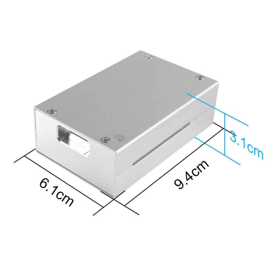 Schelden Afleiden gebruik Metalen behuizing met ventilatiegaten voor Raspberry Pi 4B Zilver |  Elektronica Voor Jou