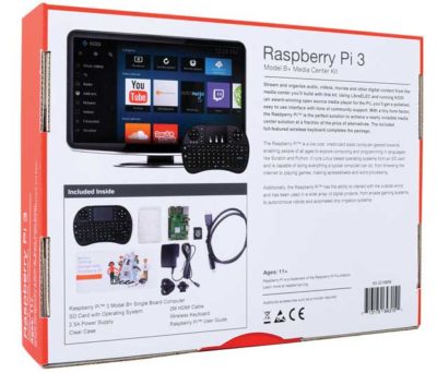 Raspberry Pi Media centre kit back