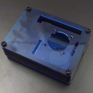 Boîtier acrylique RPI 4 bleu