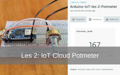 Arduino IoT Cloud lesson 2: Potmeter