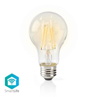 Wi-Fi Smart LED-Lamp | Filament | E27 | Wit | A60