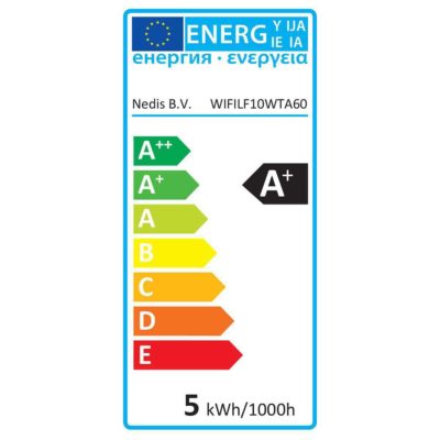 Wi-Fi Smart LED-Lamp | Filament | E27 | Wit | A60 | Energielabel