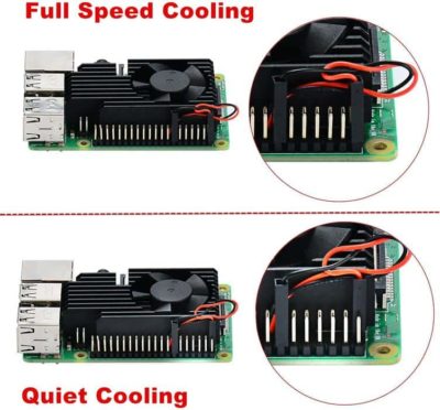 Raspberry Pi cooling kit instellingen