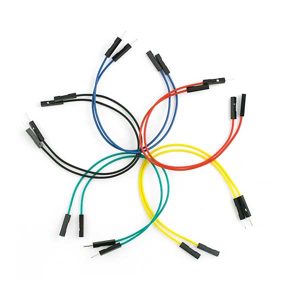 Wire Jumpers Female to Female (15 cm length, 10pcs - different color)