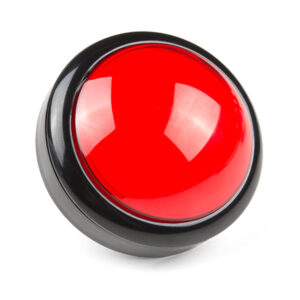 100mm arcade knop rood