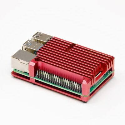 Raspberry Pi 4 Heatsink case red