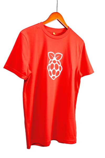 Rood t-shirt Raspberry Pi