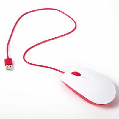 Official Raspberry Pi mouse red/white