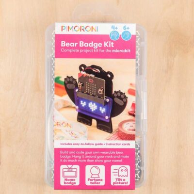 Pimoroni bear badge kit