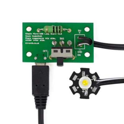 Micro USB Bulb Kit - 1W LED V2.0 - Kitronik