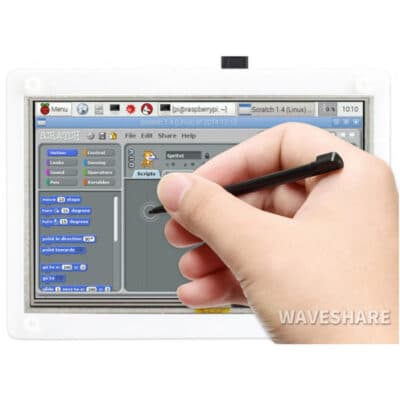 5 inch Touchscreen display met behuizing - 800 × 480
