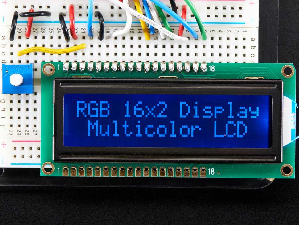 2 Stück 1602-Zeichen-LCD-Anzeigemodul mit blauer Hintergrundbeleuchtung