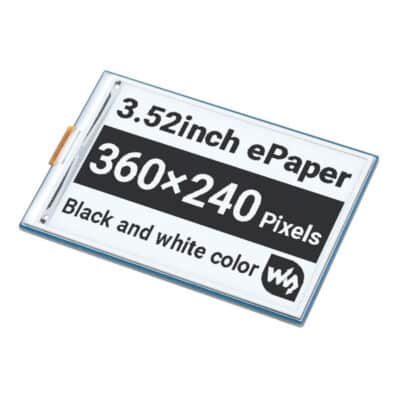 3,52 inch E-Paper HAT Raspberry Pi zwart/wit