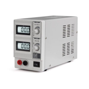 DC LAB POWERED 0-15 VDC / 0-3 A MAX WITH DUAL LCD DISPLAY