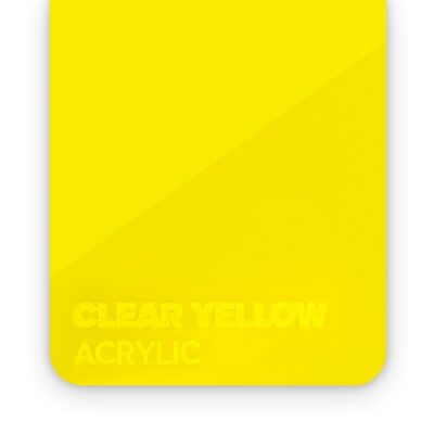 Acryl Transparant Geel FLUX