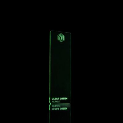 Transparant Groen Acryl 3 mm voor lasersnijder