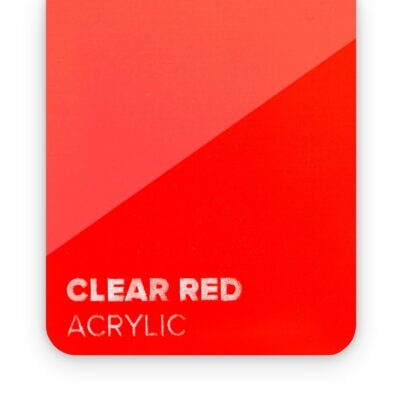Acryl Transparant Rood FLUX