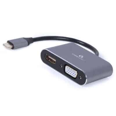 USB-C naar HDMI + VGA adapter kabel 0.15 meter