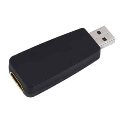 Achterkant HDMI USB converter