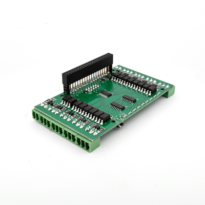 side of and 16-LV Digital Inputs HAT Front Raspberry Pi