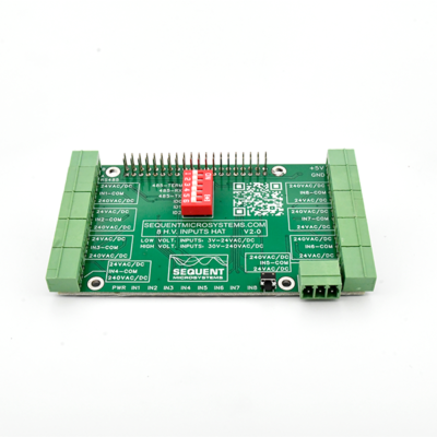Onderkant van een 8-HV Digital Inputs HAT Voor Raspberry Pi