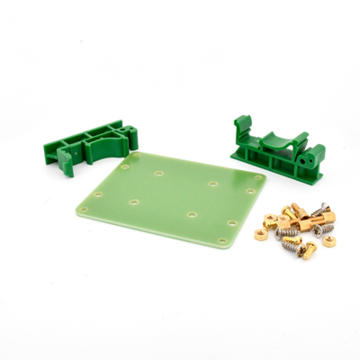 Front of one Raspberry Pi DIN RAIL Parallel Mounting Kit