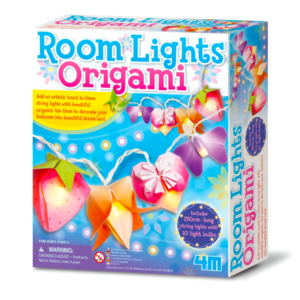 Voorkant van de doos voor Lichtslinger Origami Set