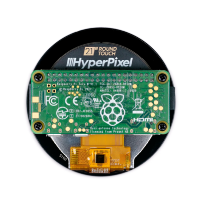 Back of Hyperpixel 2.1 Inch Round Touchscreen with Raspberry Pi Zero