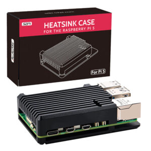 Heatsink case Pi 5 Zwart