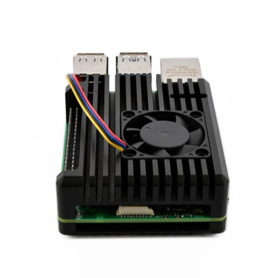Achterkant Heatsink Case Met Ventilator Zwart - Raspberry Pi 5