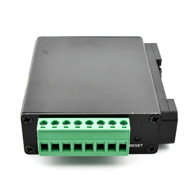 Zijkant 2-kanaals RS485 naar RJ45 Ethernet Serial Server