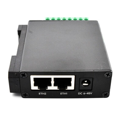 Rear 2-channel RS485 to RJ45 Ethernet Serial Server