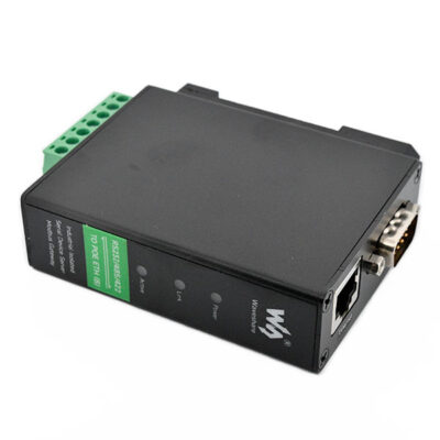 Serieller Server zur seitlichen Schienenmontage – RS232/485/422-zu-RJ45-Ethernet-Modul – POE