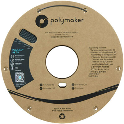 Spool PolyLite PETG Dark Gray - 1,75mm - 1KG