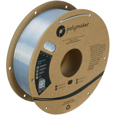 Filamento Polymaker - PolyLite PLA Silk Silver - 1,75 mm - 1 kg