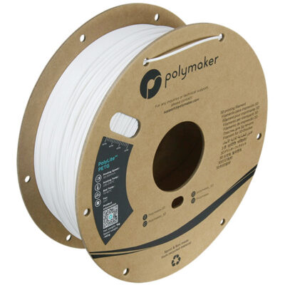 Polymaker-Filament – ​​PolyLite PETG Weiß – 1,75 mm – 1 kg