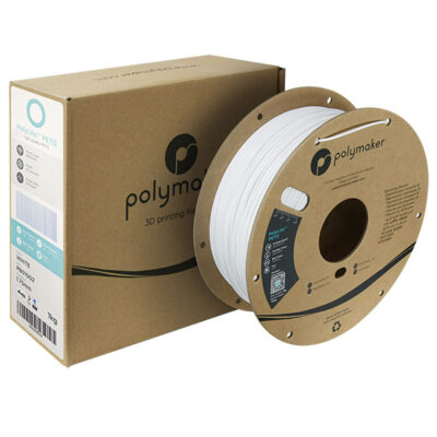 Polymaker-Filament – ​​PolyLite PETG Weiß – 1,75 mm – 1 kg