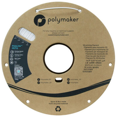 Spoel Polymaker Filament - PolyLite PETG White - 1,75mm - 1KG
