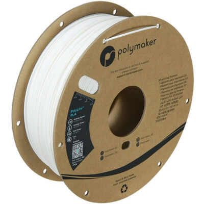 Polymaker-Filament – ​​PolyLite PLA Weiß – 1,75 mm – 1 kg