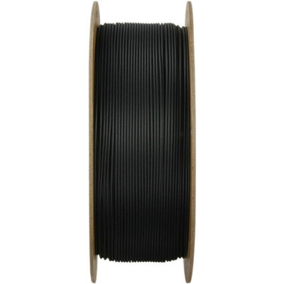 Seitenspule Polymaker Filament – ​​PolyTerra PLA+ Schwarz – 1,75 mm – 1 kg