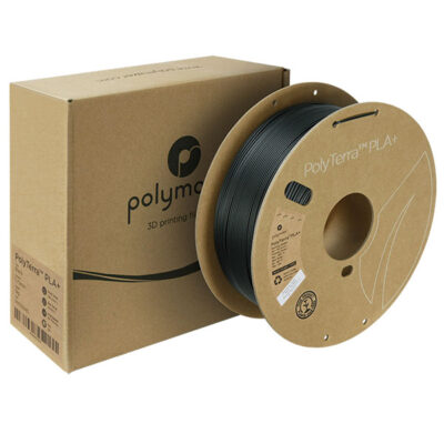 Polymaker-Filament – ​​PolyTerra PLA+ Schwarz – 1,75 mm – 1 kg