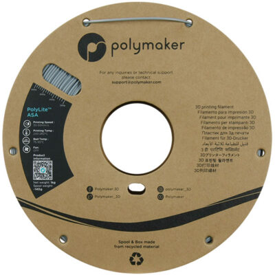 Bobine de filament gris PolyLite ASA