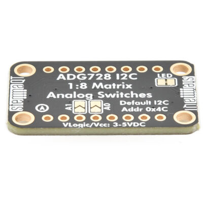 Onderkant Zijkant Adafruit ADG728 - 8 kanaals matrix switch - STEMMA QT